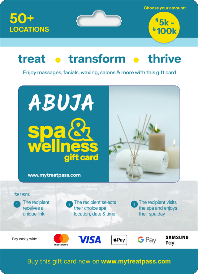 Abuja Spa Gift Card – TreatPass