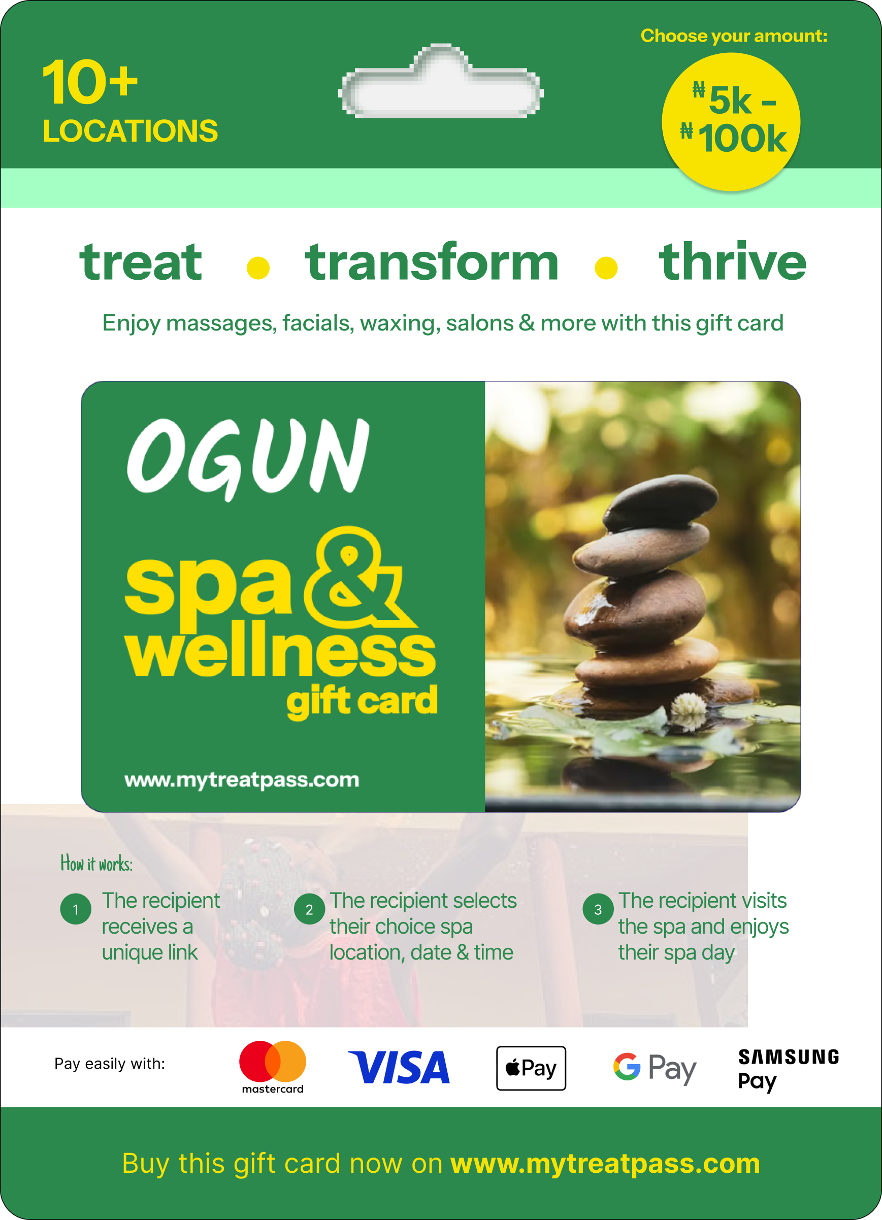 Ogun - TreatPass Spa & Wellness Experiences