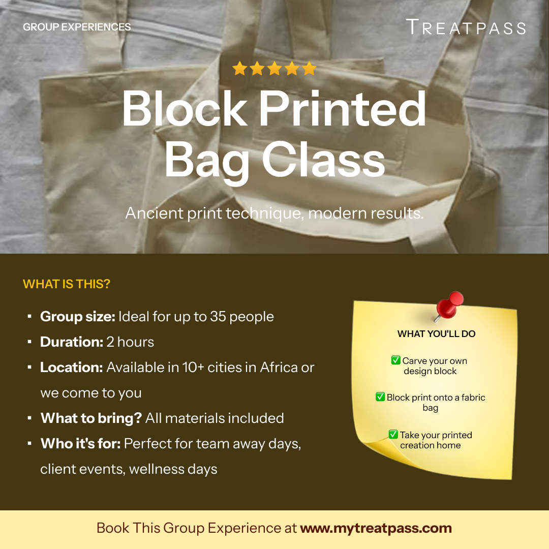 Block Printed Bag Class: The Group Experience Worth Booking in Africa