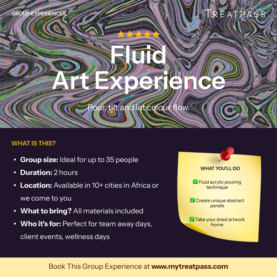 Fluid Art Experience: The Group Experience Worth Booking in Africa