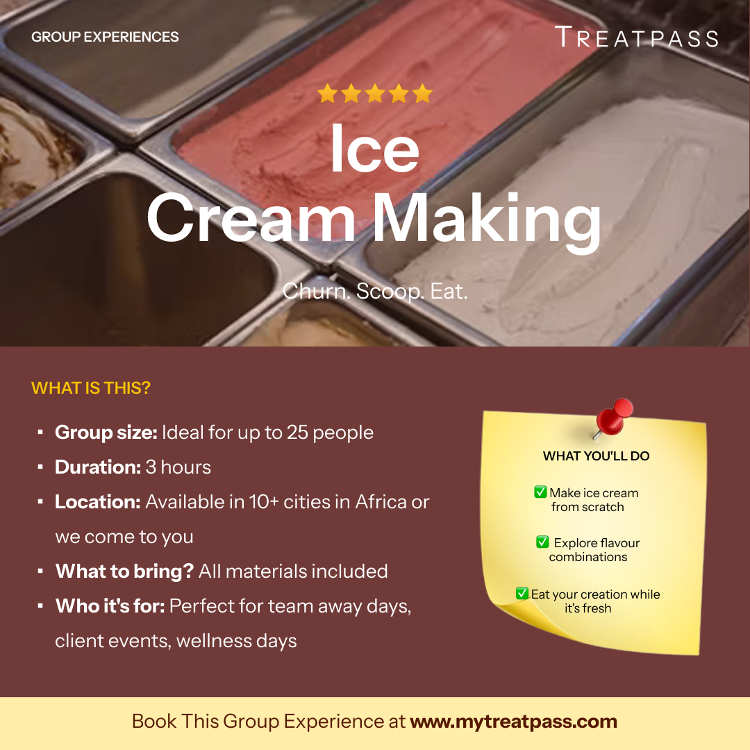 Ice Cream Making: The Group Experience Worth Booking in Africa