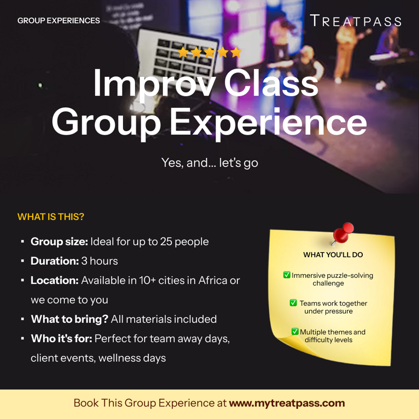 Improv Class: The Group Experience Worth Booking in Africa