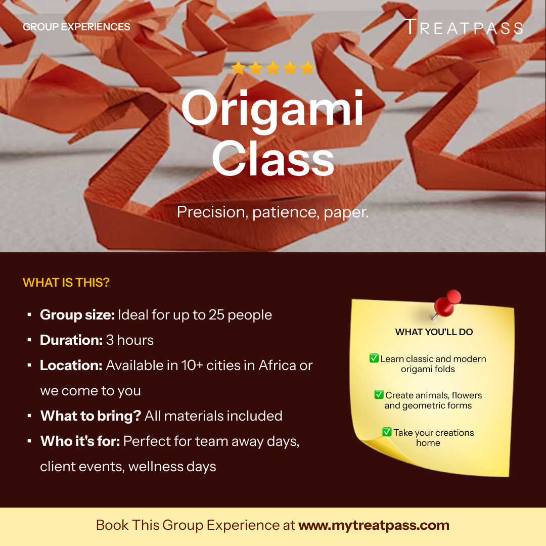 Origami Class: The Group Experience Worth Booking in Africa