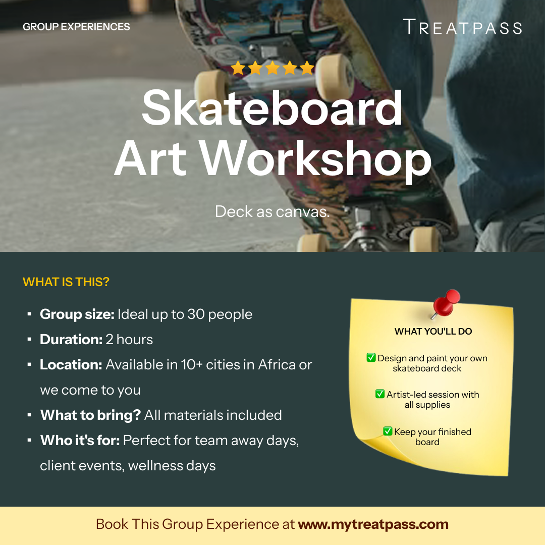 Skateboard Art Workshop: The Group Experience Worth Booking in Africa