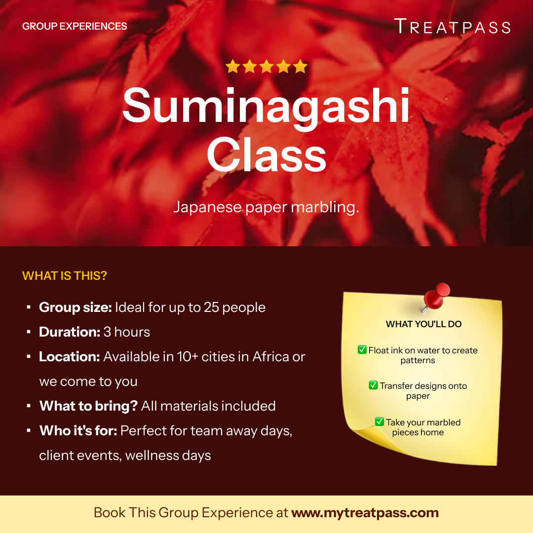 Suminagashi Class: The Group Experience Worth Booking in Africa