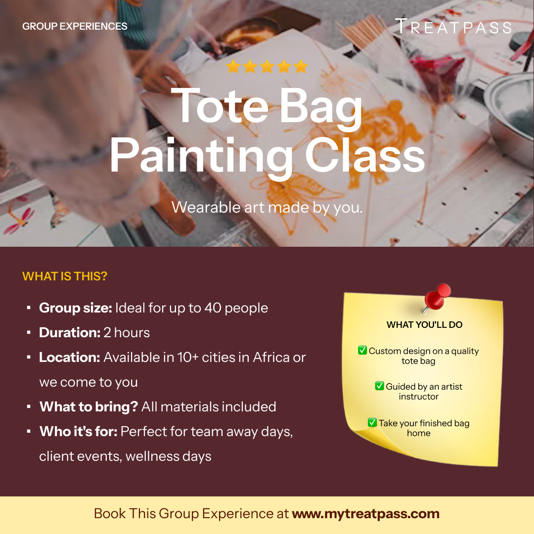 Tote Bag Painting Class: The Group Experience Worth Booking in Africa