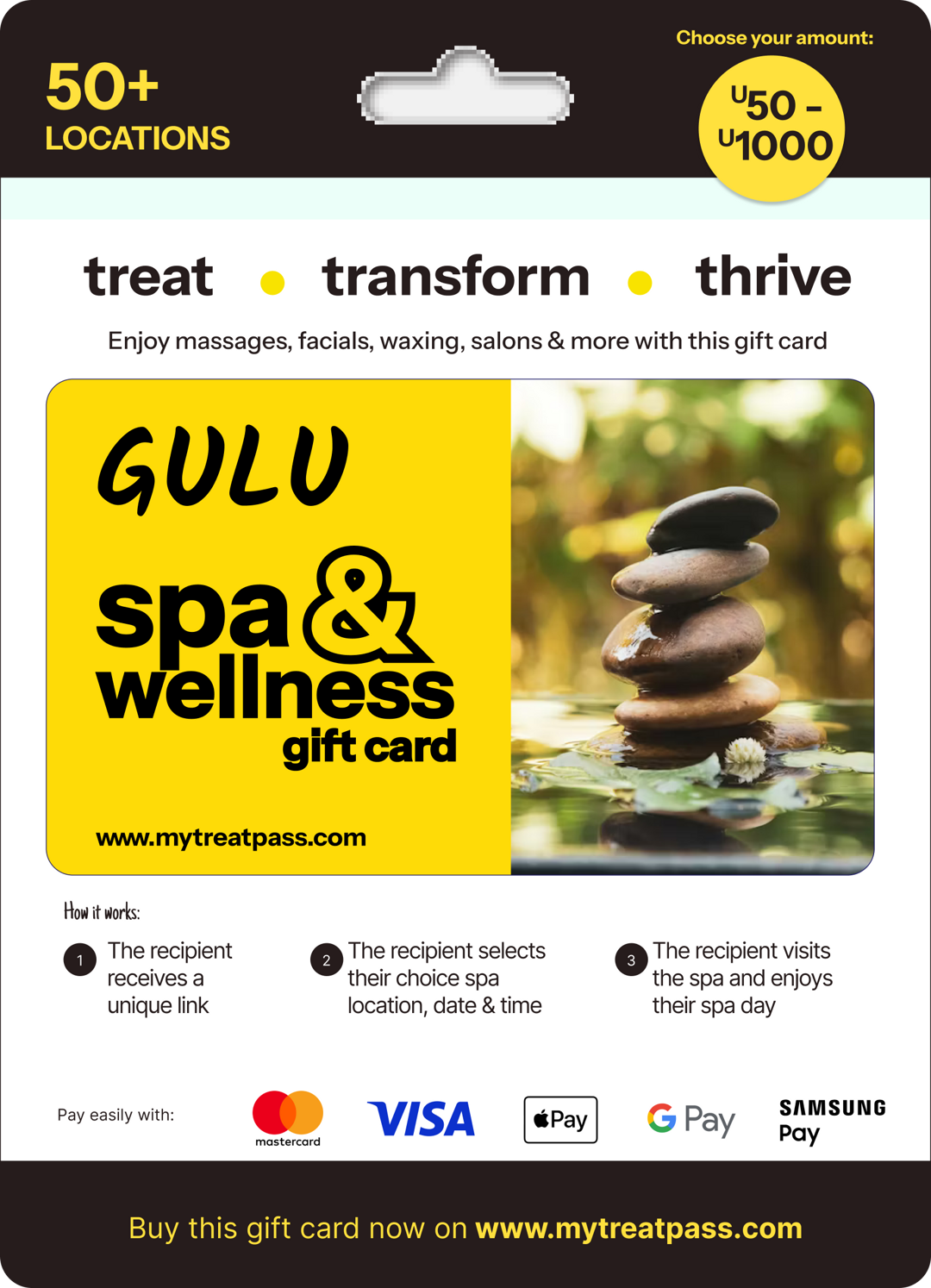 Gulu Spa Gift Card