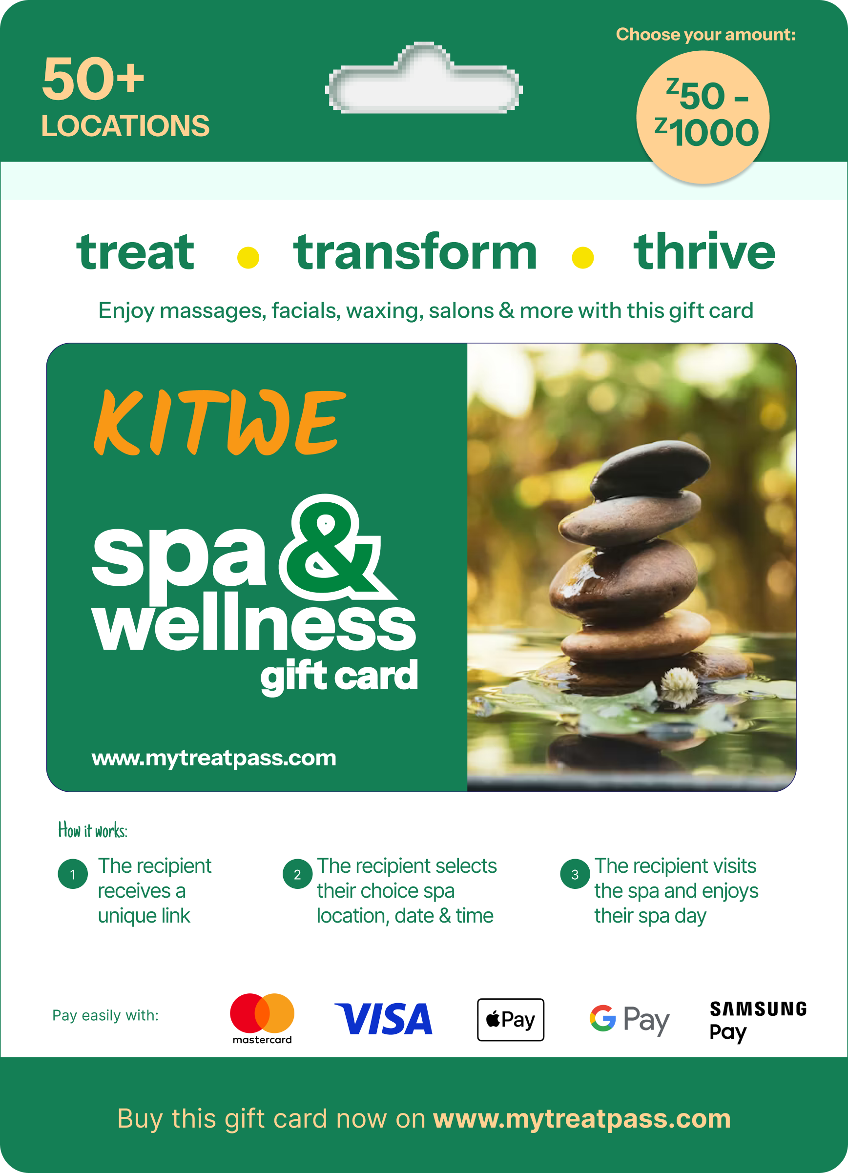 Kitwe - TreatPass Spa & Wellness Experiences