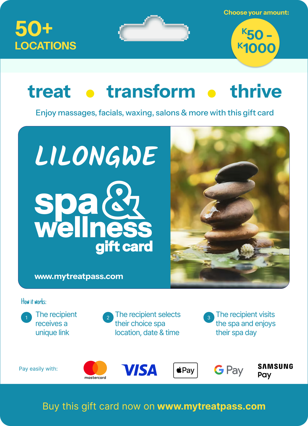 Malawi Spa Gift Card – TreatPass