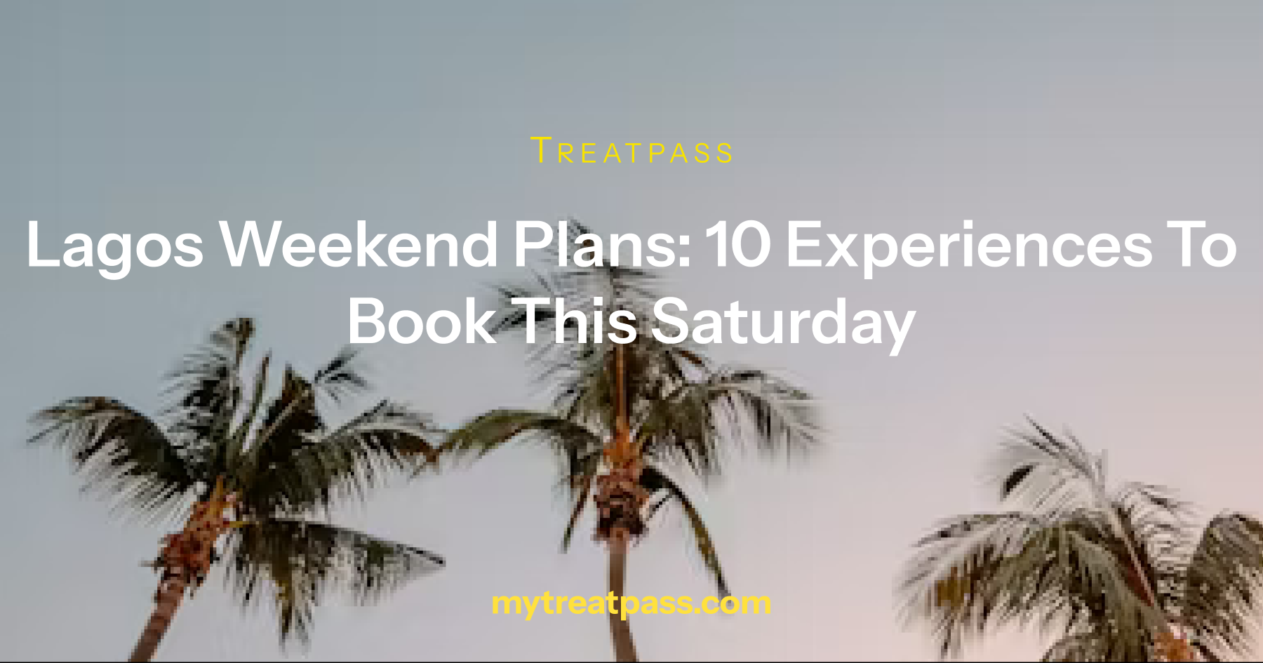 Lagos Weekend Plans: 10 Experiences to Book This Saturday