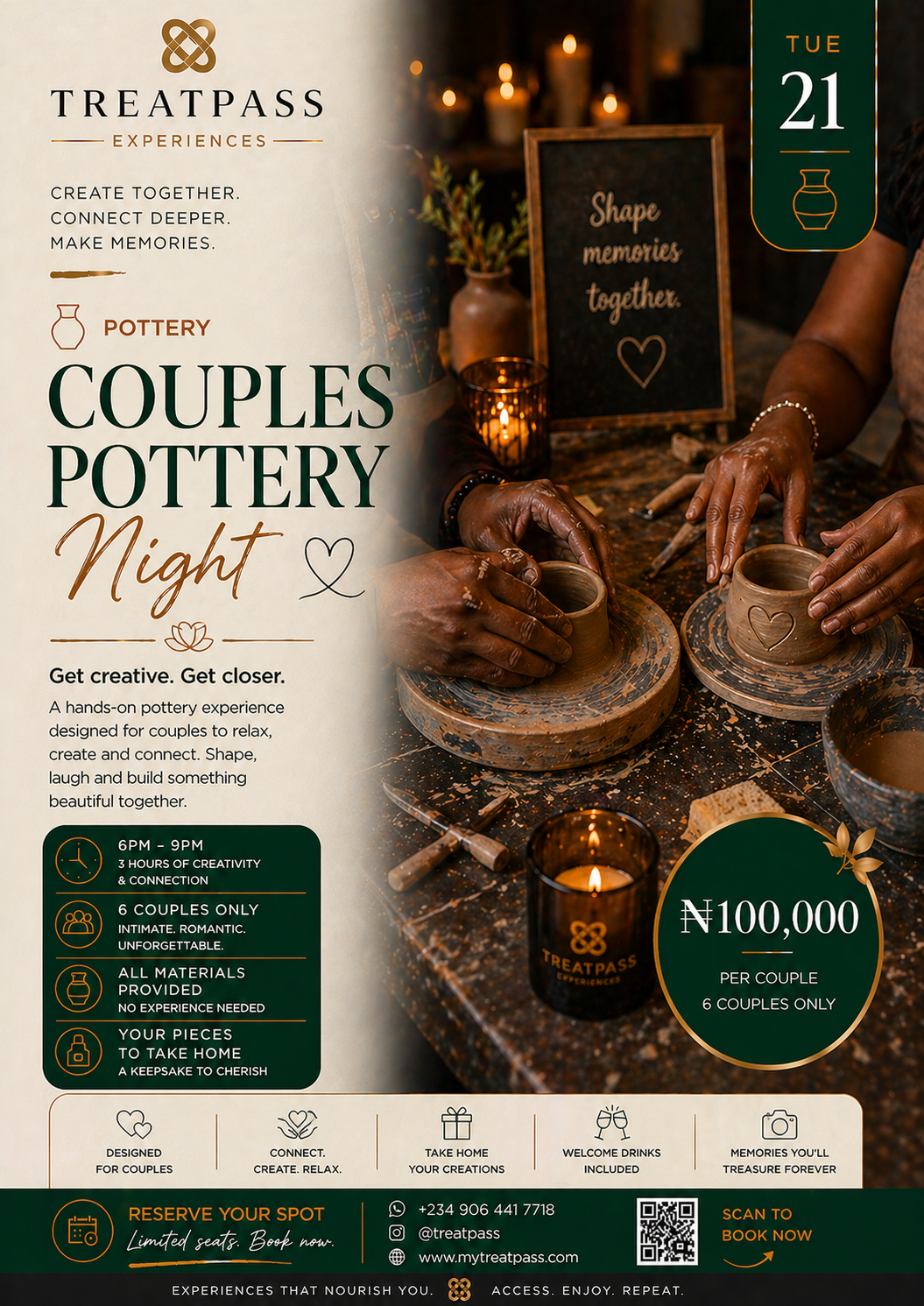 Couples Pottery Night