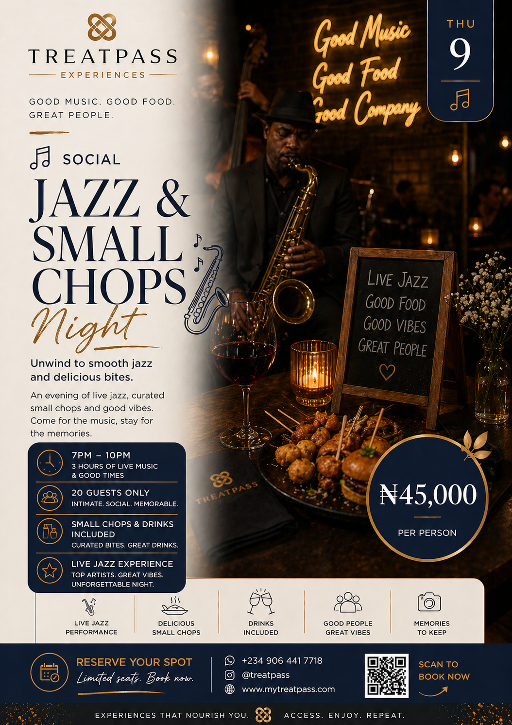 Jazz & Small Chops Night