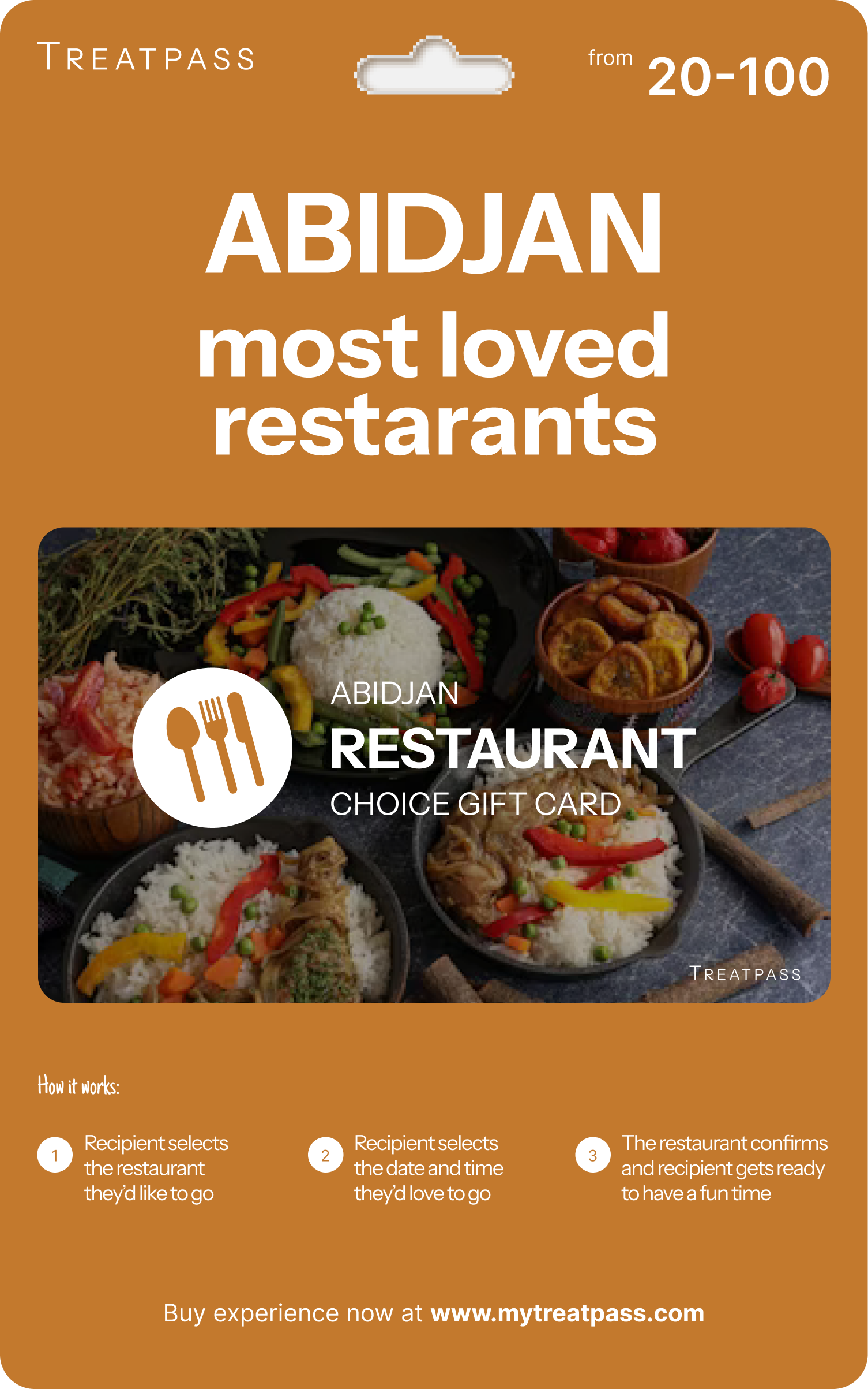 Abidjan Restaurant Gift Card – TreatPass