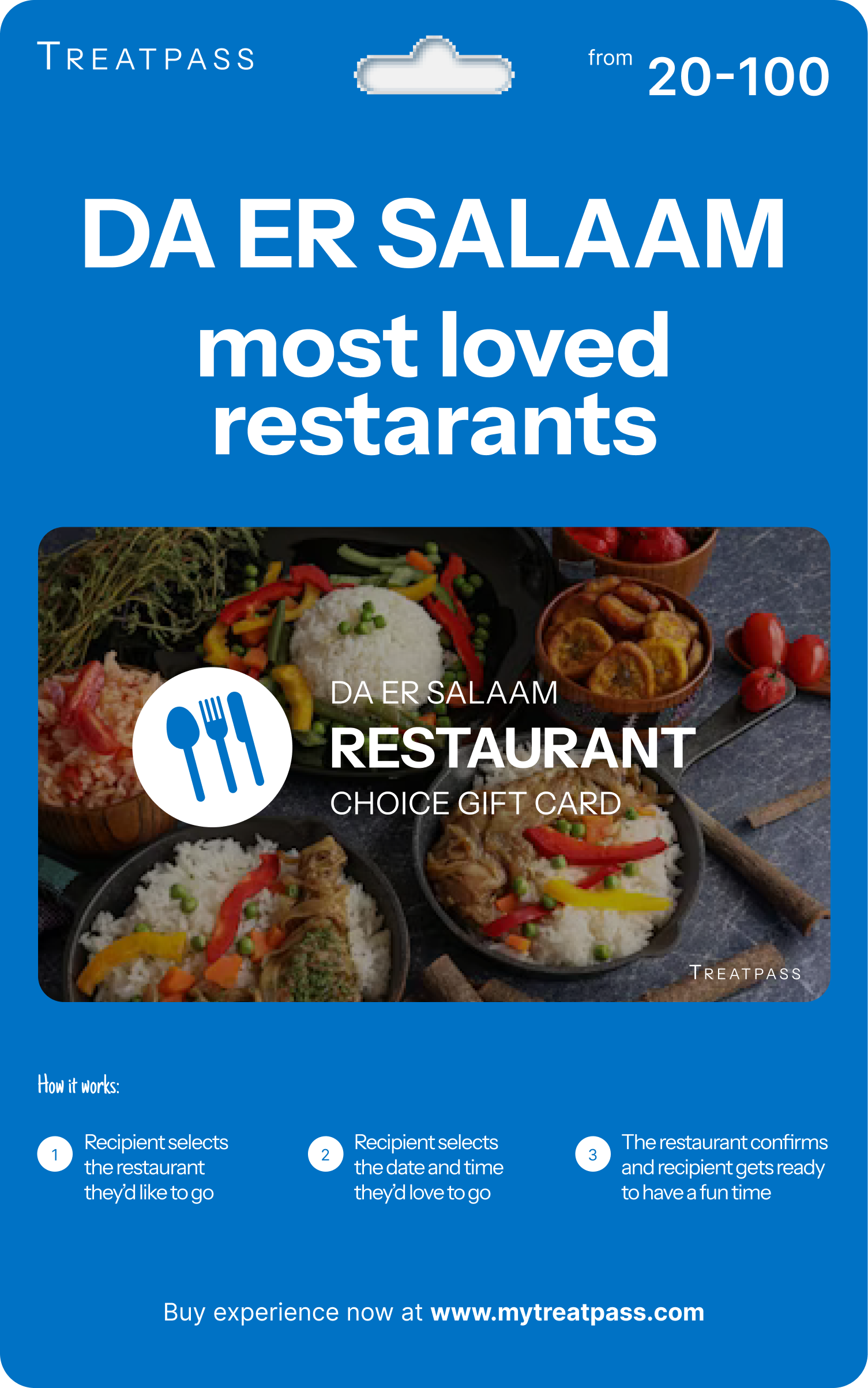 Dar es Salaam Restaurant Gift Card – TreatPass