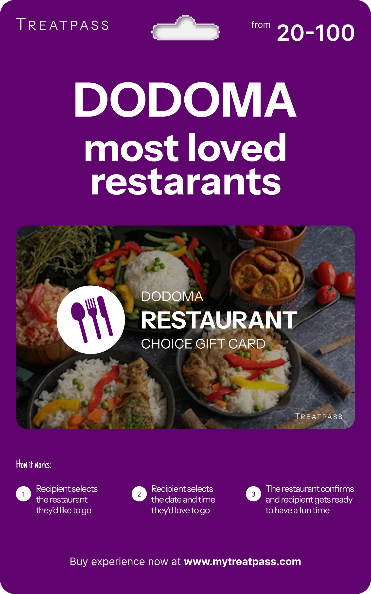Dodoma Restaurant Gift Card – TreatPass