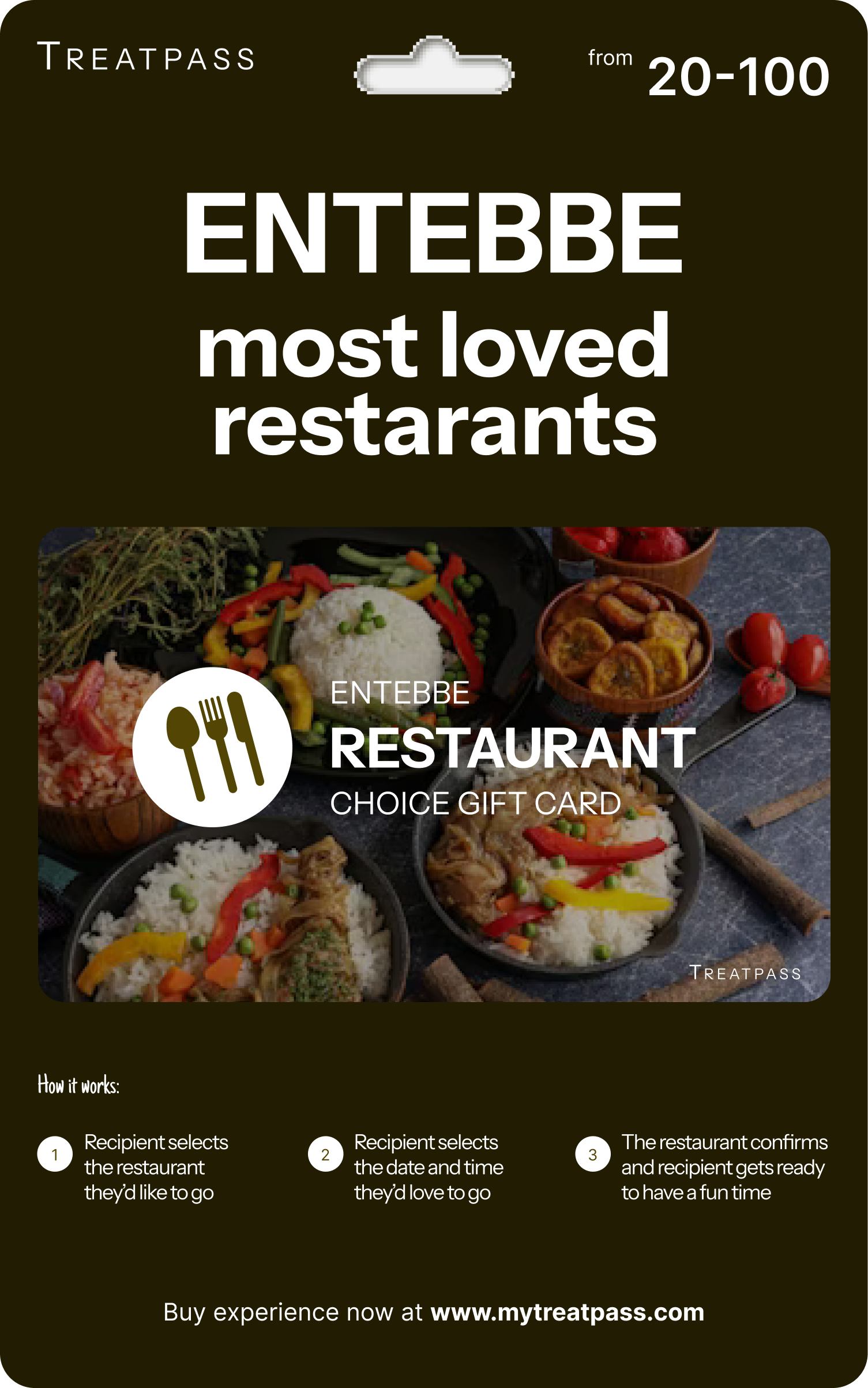 Entebbe Restaurant Gift Card – TreatPass