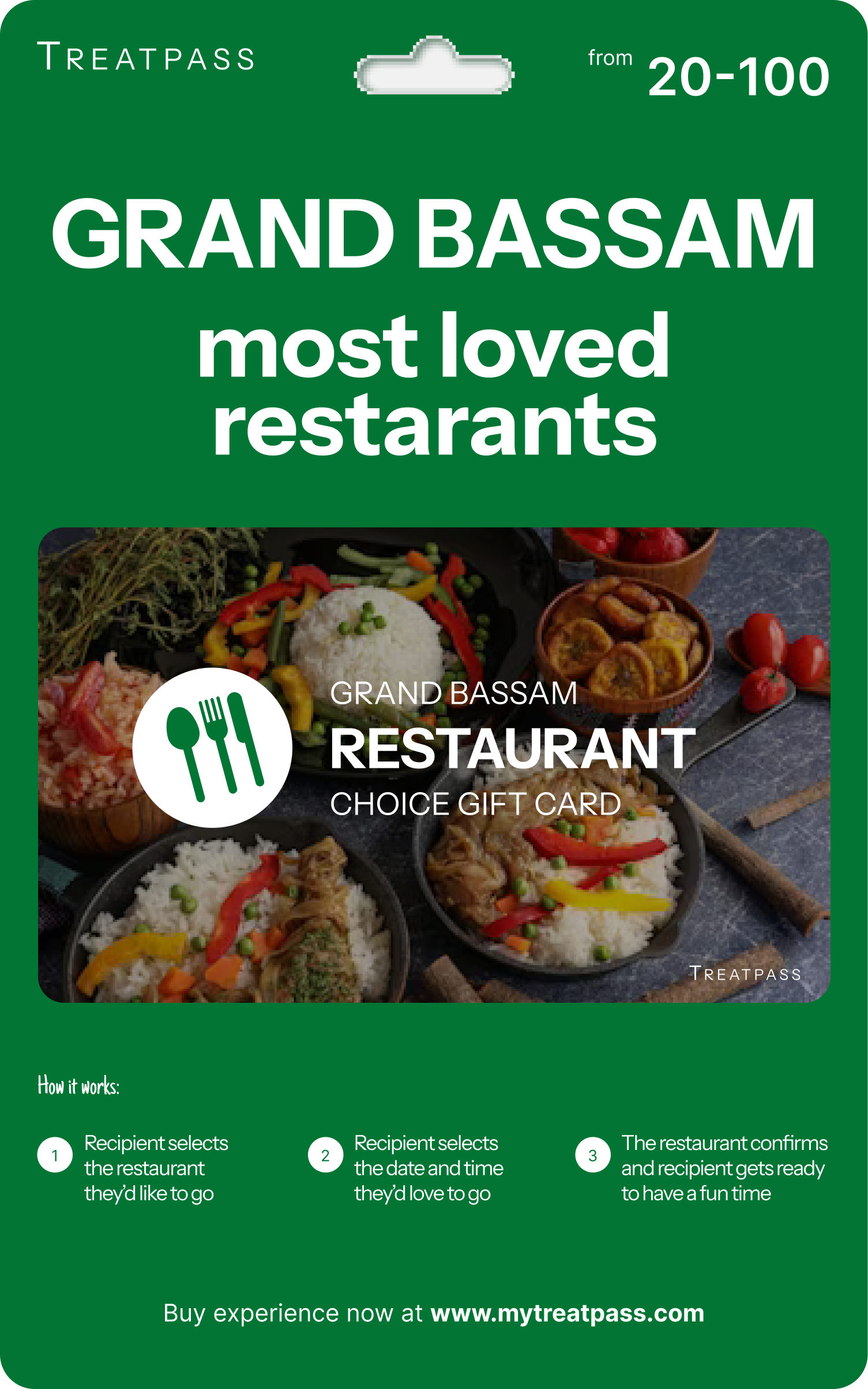 Grand-Bassam Restaurant Gift Card – TreatPass