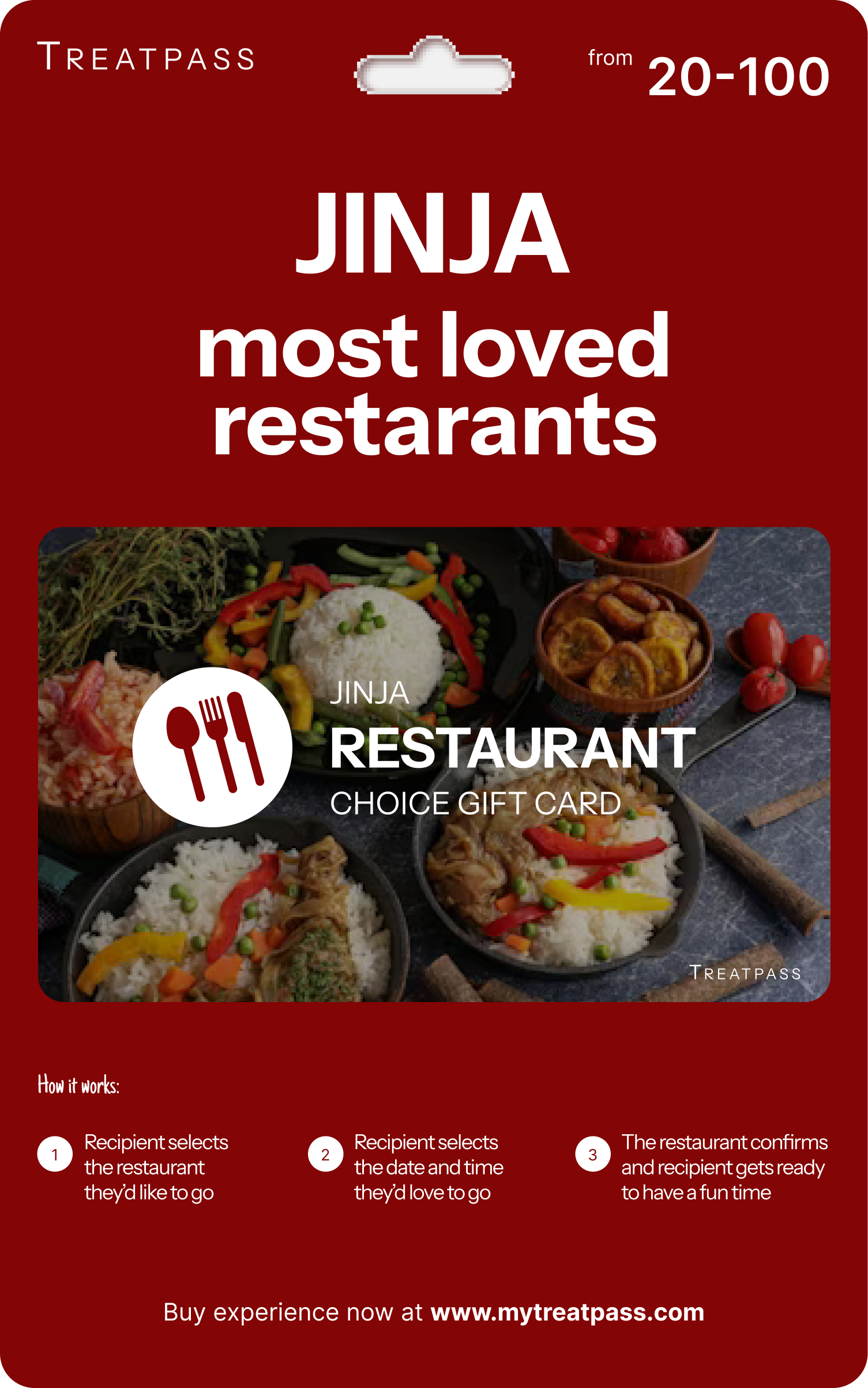 Jinja Restaurant Gift Card – TreatPass