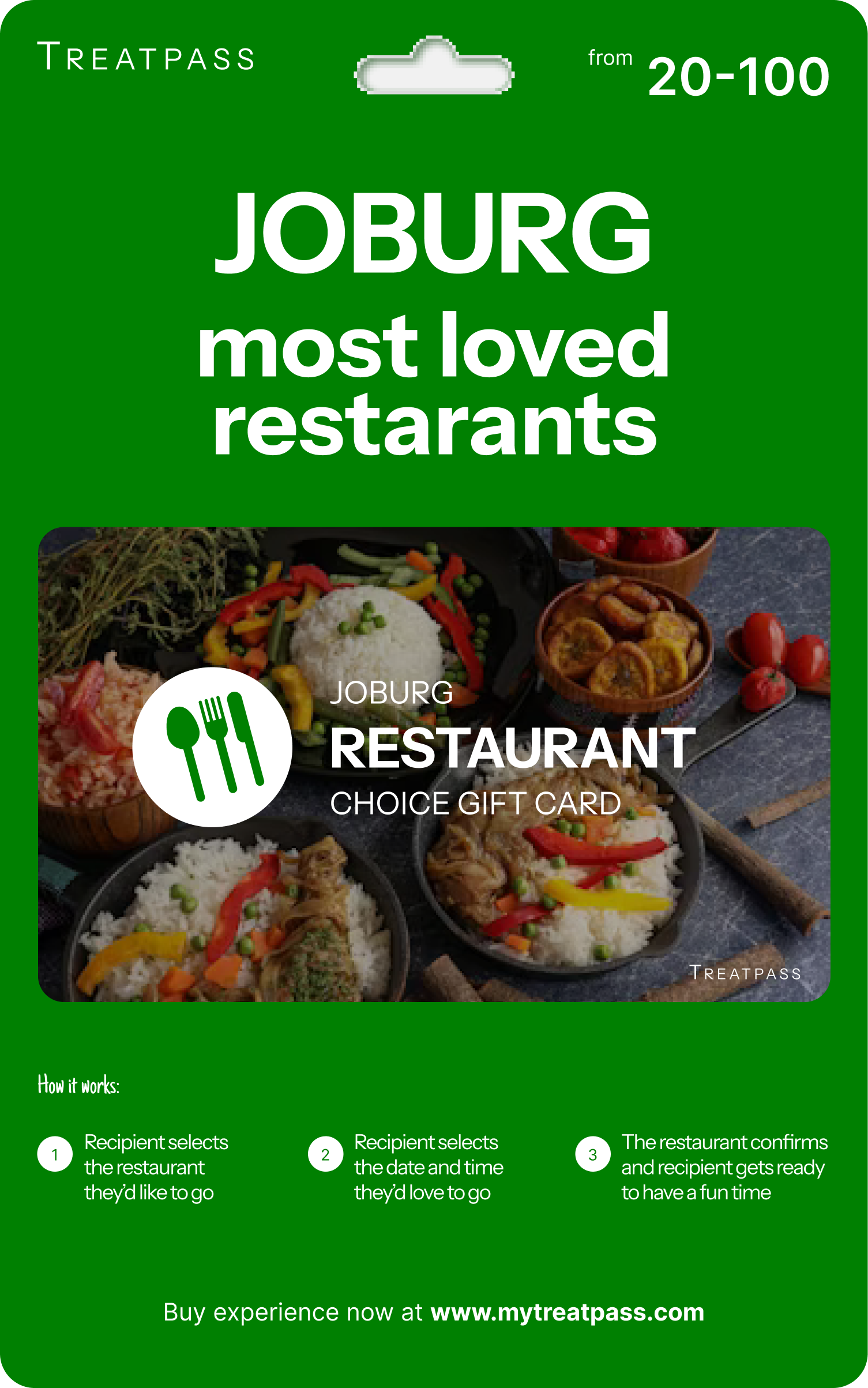 Johannesburg Restaurant Gift Card – TreatPass