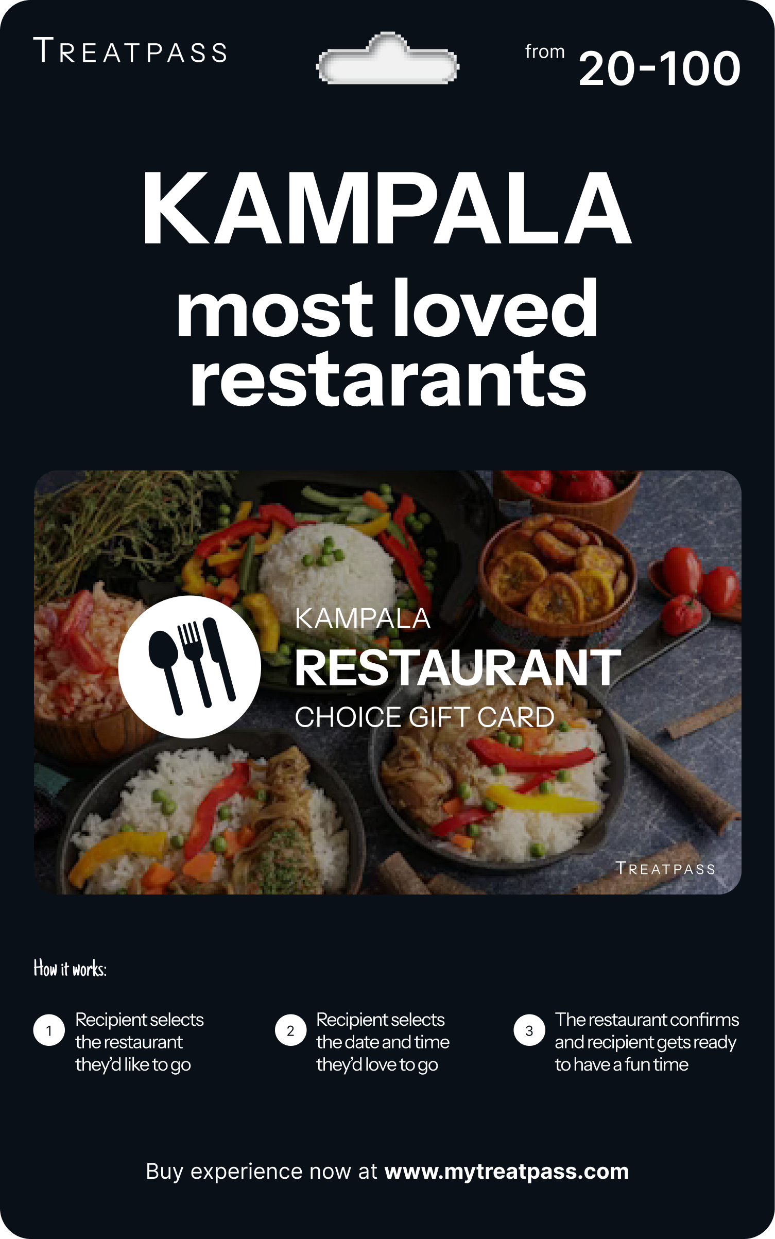 Kampala Restaurant Gift Card – TreatPass