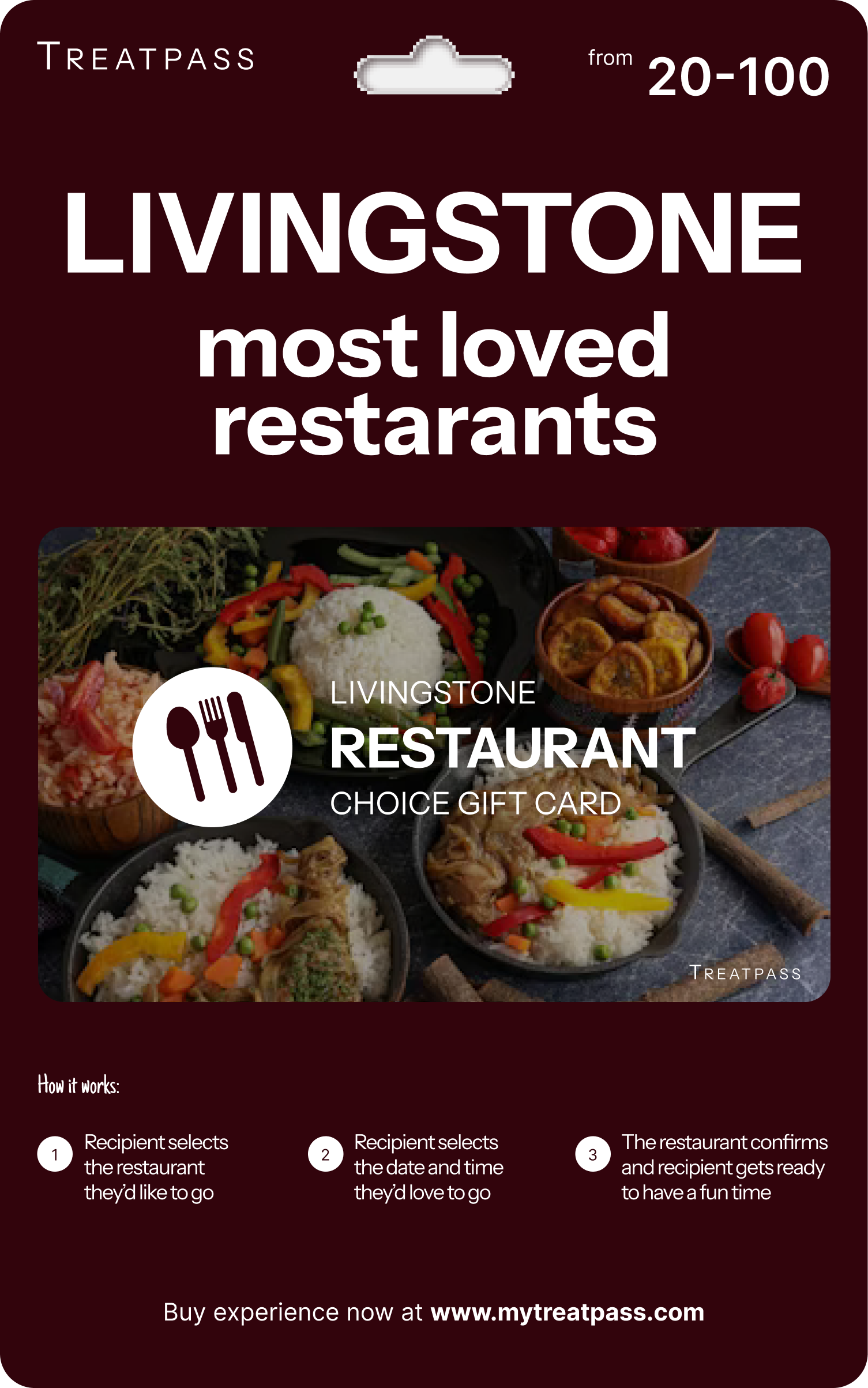 Livingstone Restaurant Gift Card – TreatPass