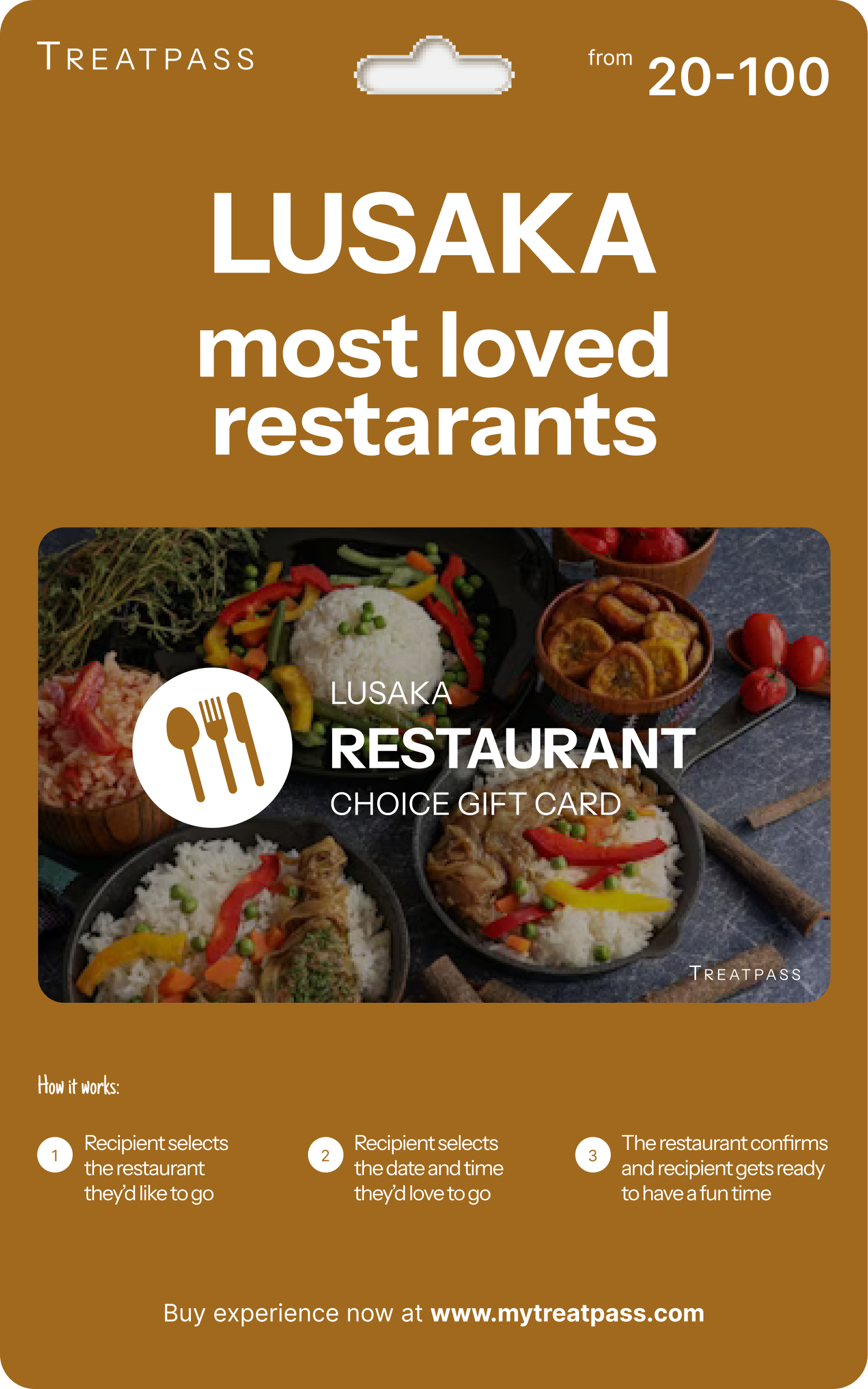 Lusaka Restaurant Gift Card – TreatPass