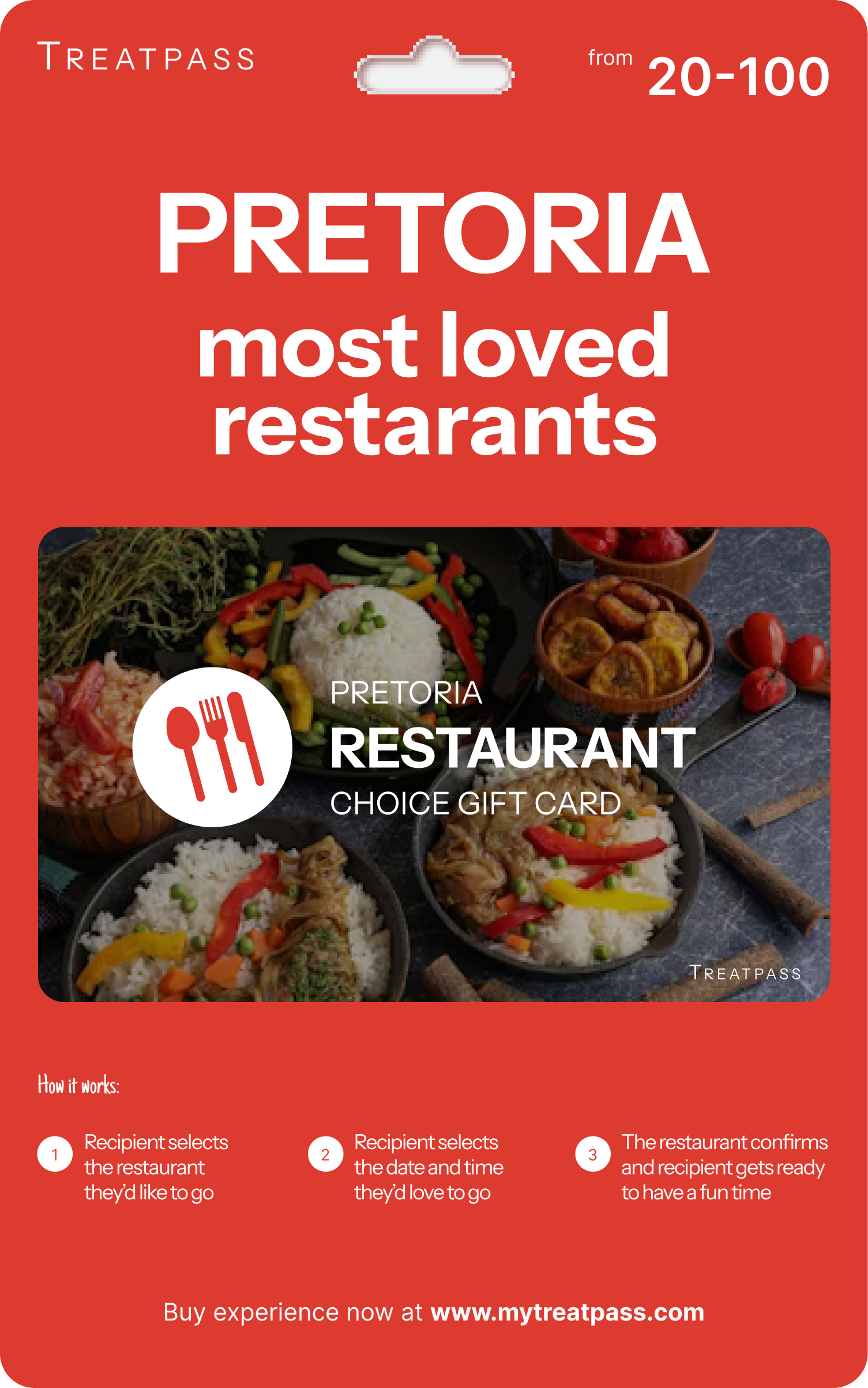 Pretoria Restaurant Gift Card – TreatPass