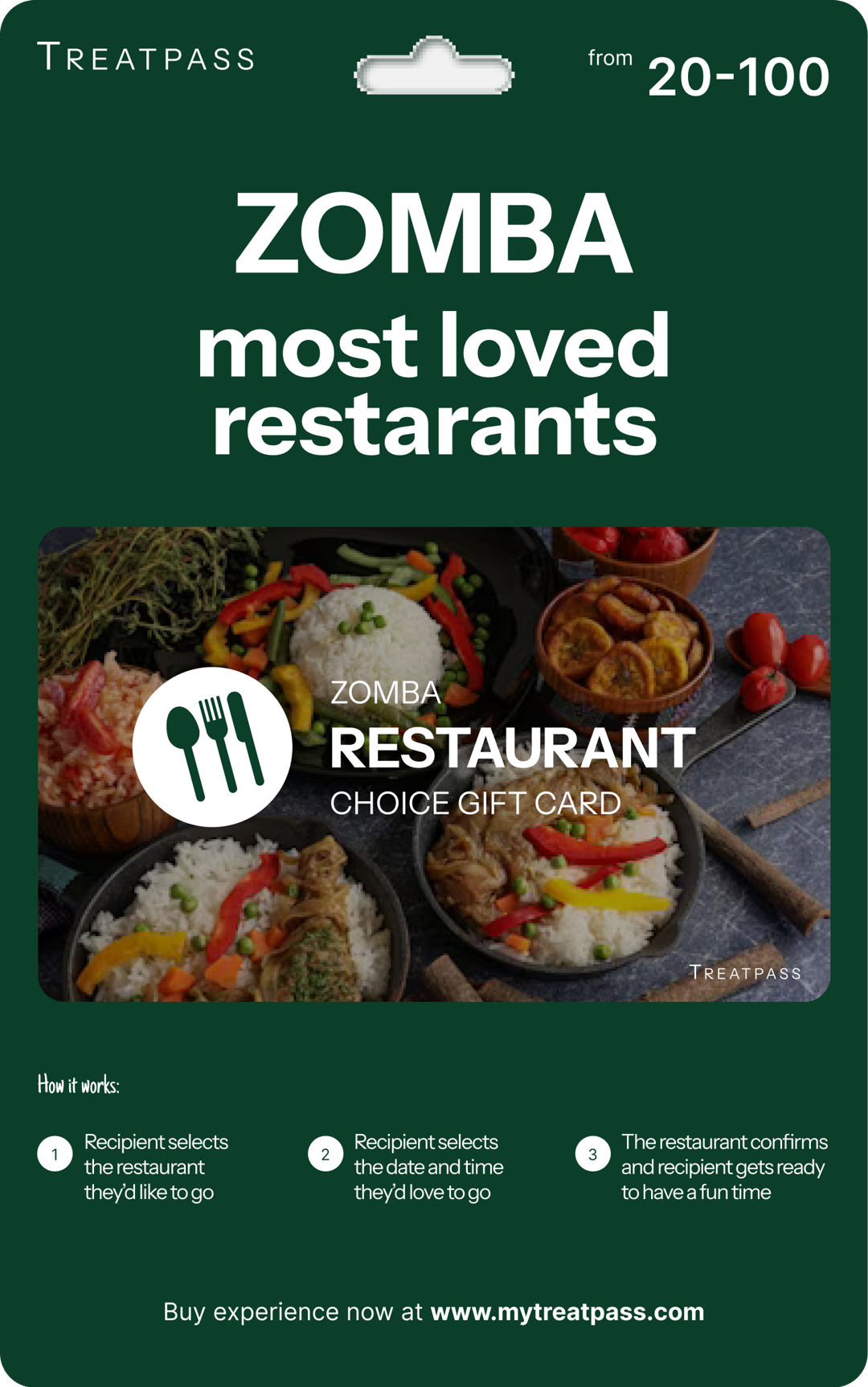 Zomba Restaurant Gift Card