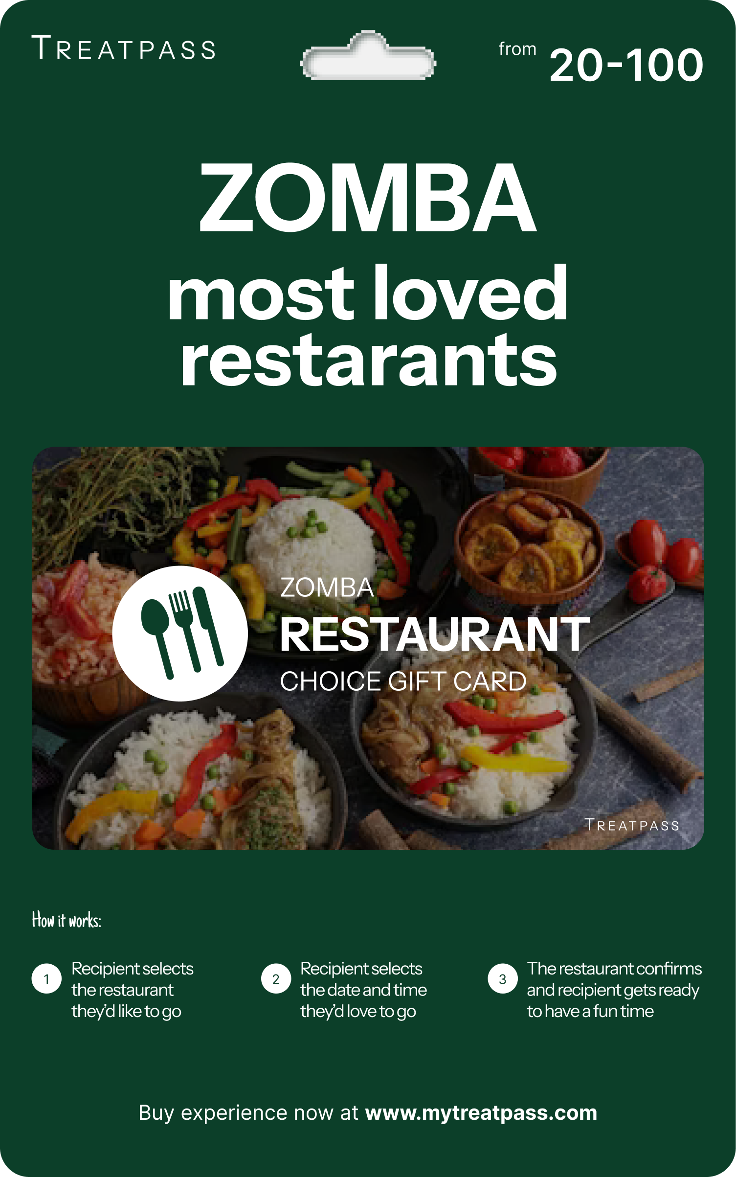 Zomba Restaurant Gift Card – TreatPass
