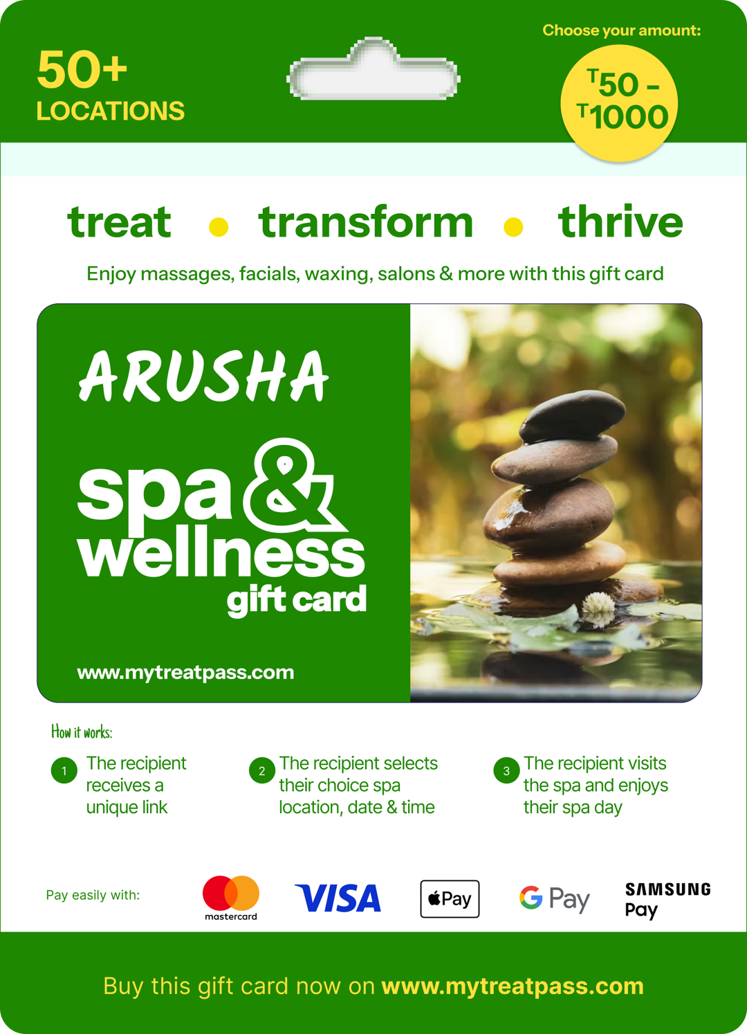 Arusha Spa Gift Card