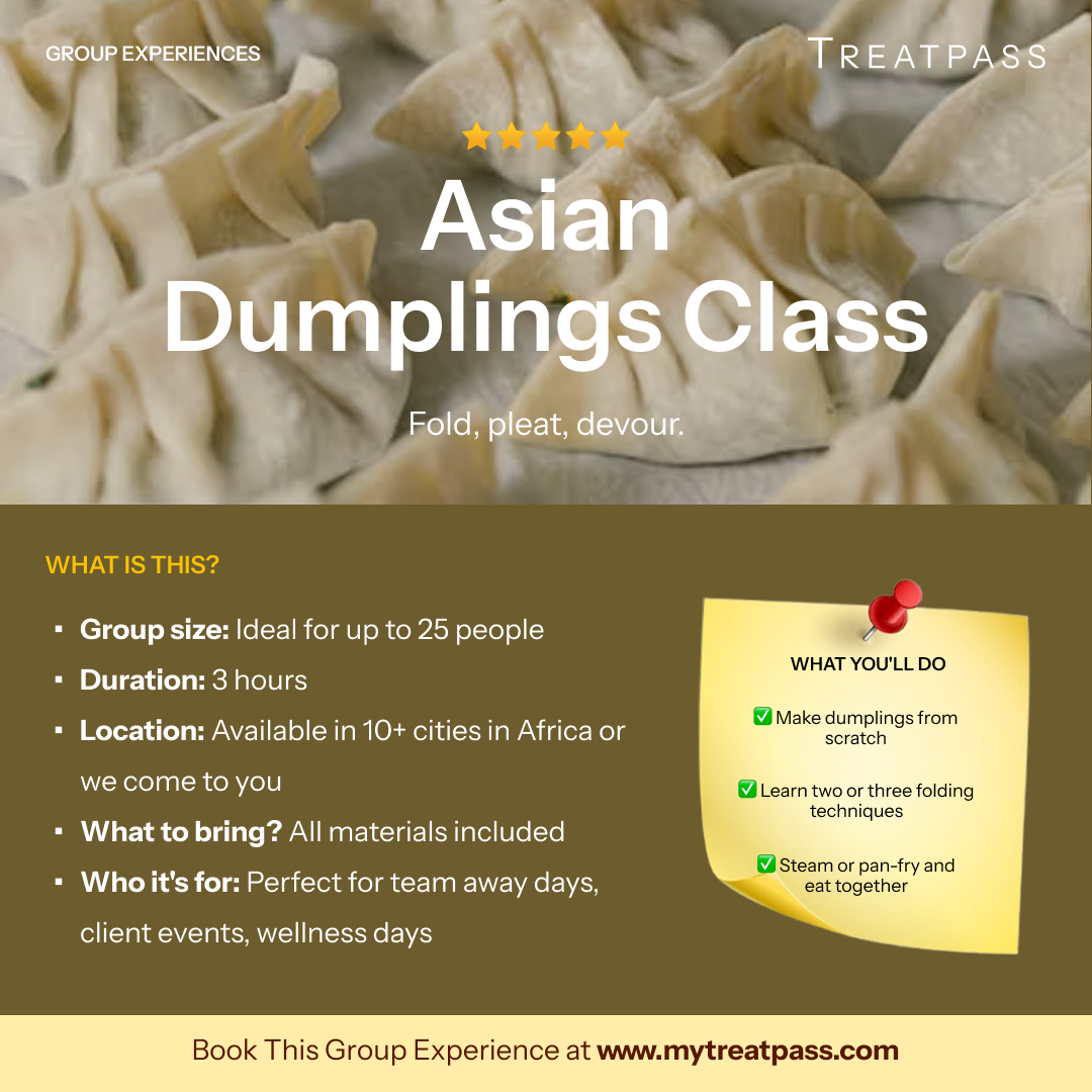 Asian Dumplings Class: The Group Experience Worth Booking in Africa