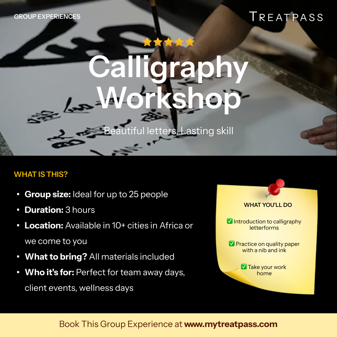 Calligraphy Workshop: The Group Experience Worth Booking in Africa