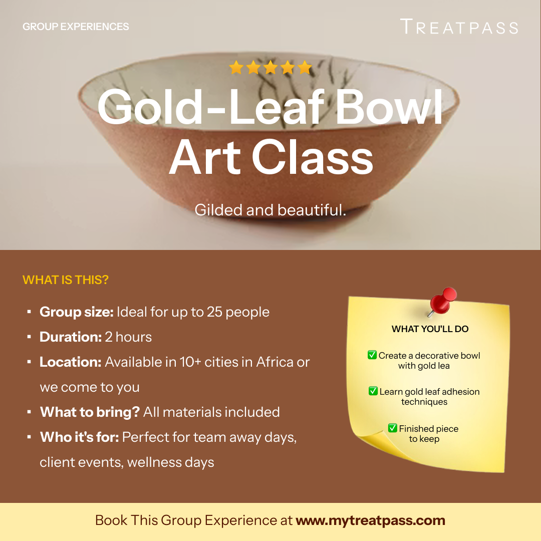 Gold-Leaf Bowl Art Class: The Group Experience Worth Booking in Africa