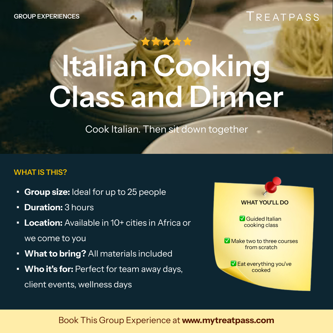 Italian Cooking Class and Dinner: The Group Experience Worth Booking in Africa