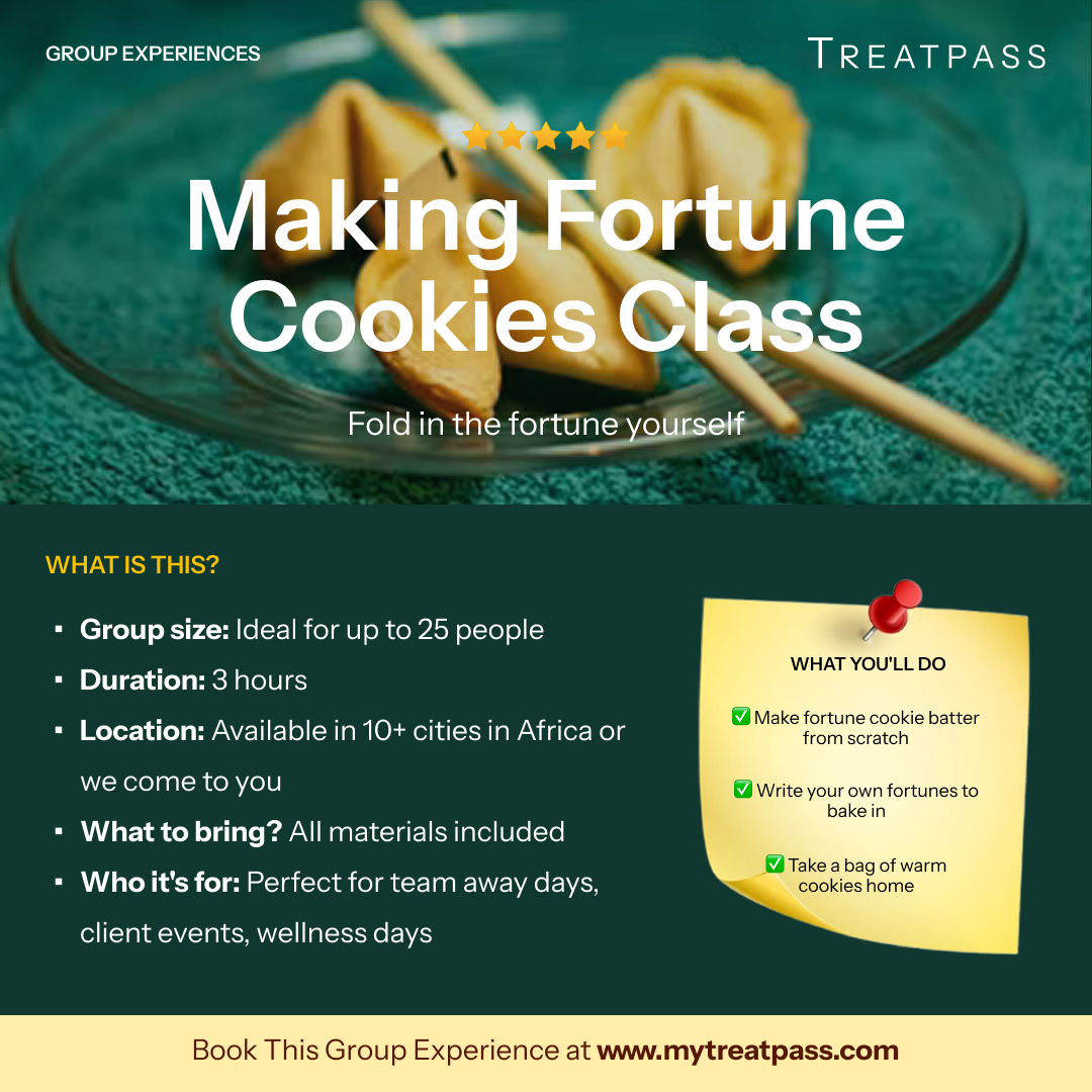 Making Fortune Cookies Class: The Group Experience Worth Booking in Africa