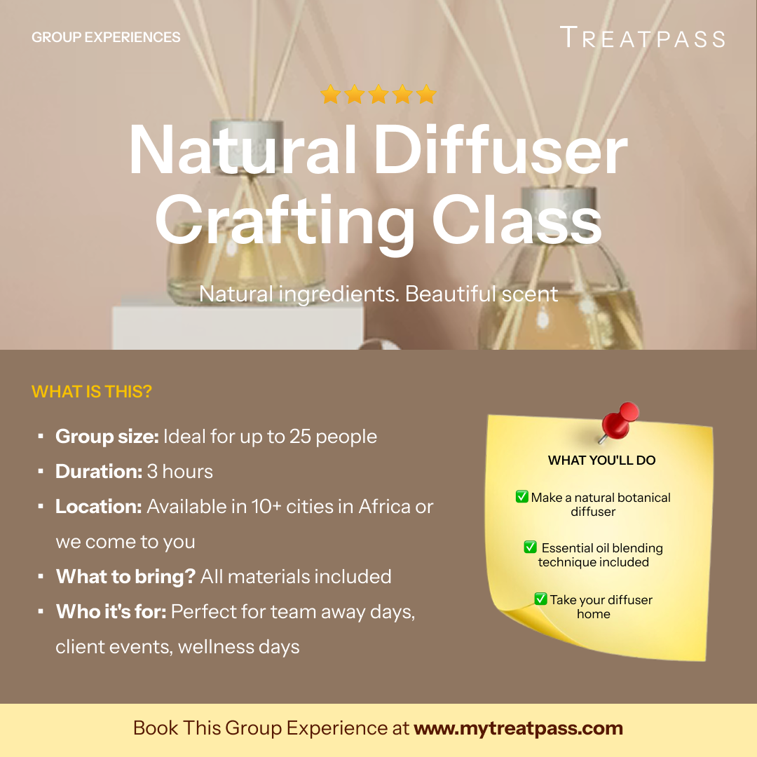 Natural Diffuser Crafting Class: The Group Experience Worth Booking in Africa