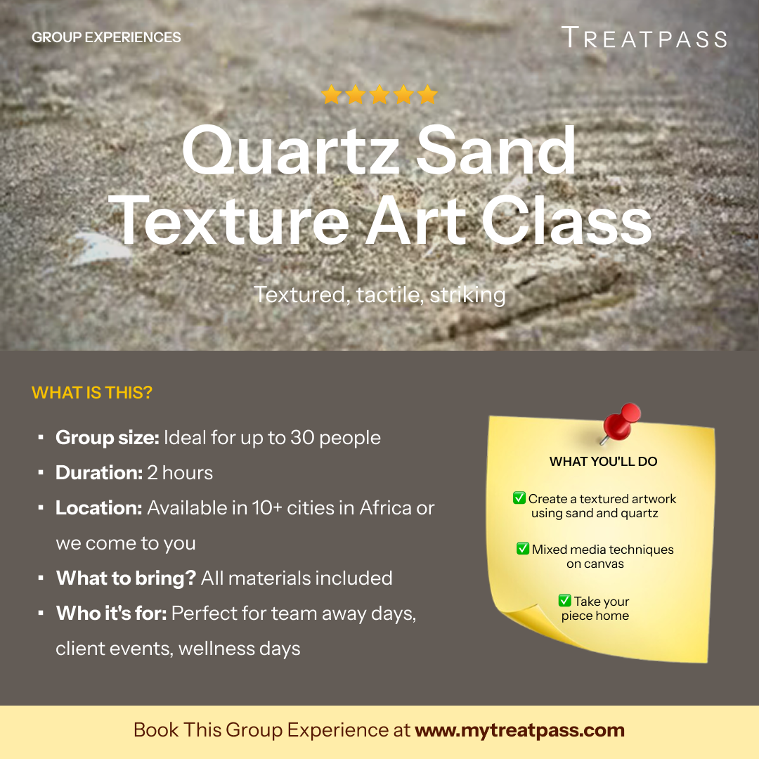Quartz Sand Texture Art Class: The Group Experience Worth Booking in Africa