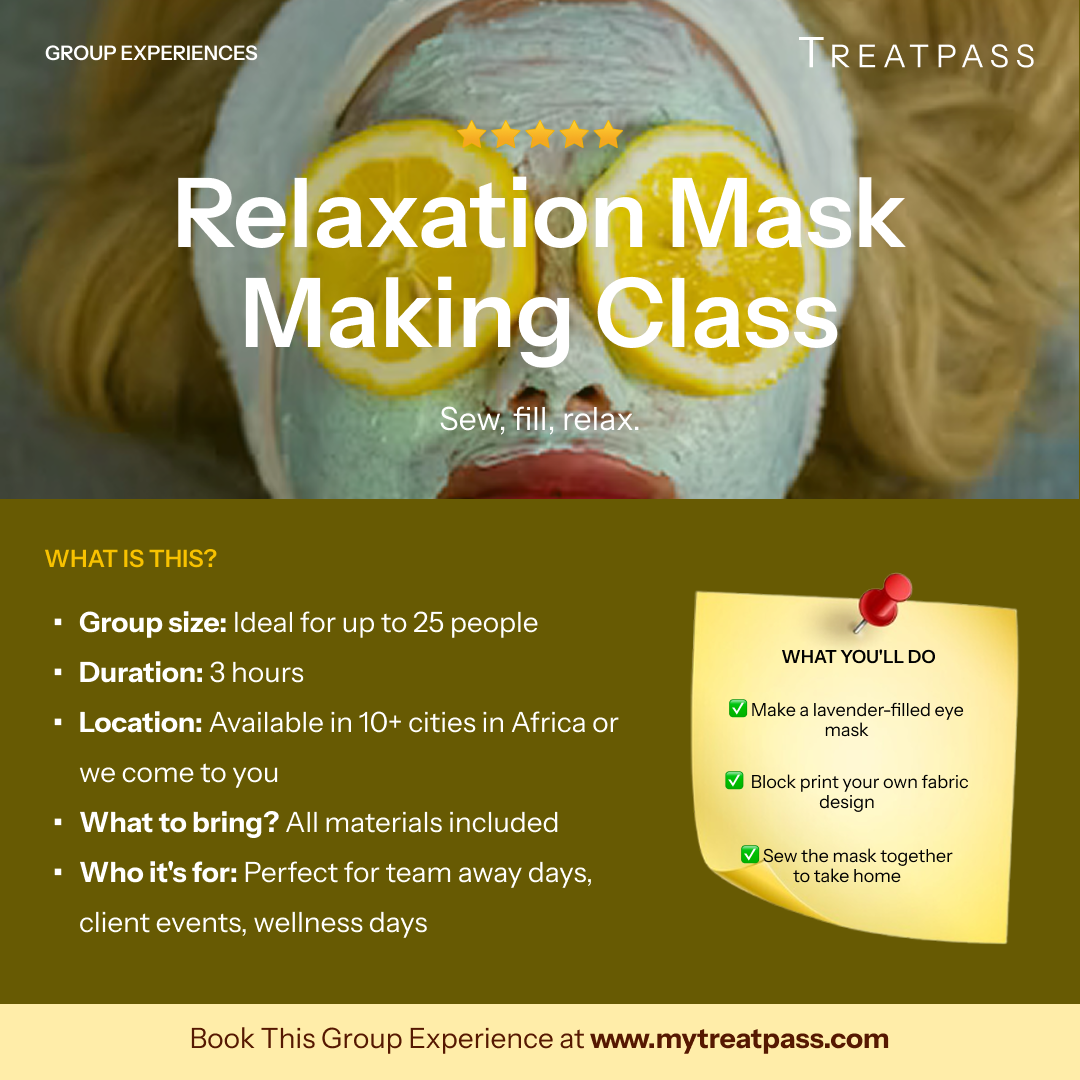Relaxation Mask Making Class: The Group Experience Worth Booking in Africa