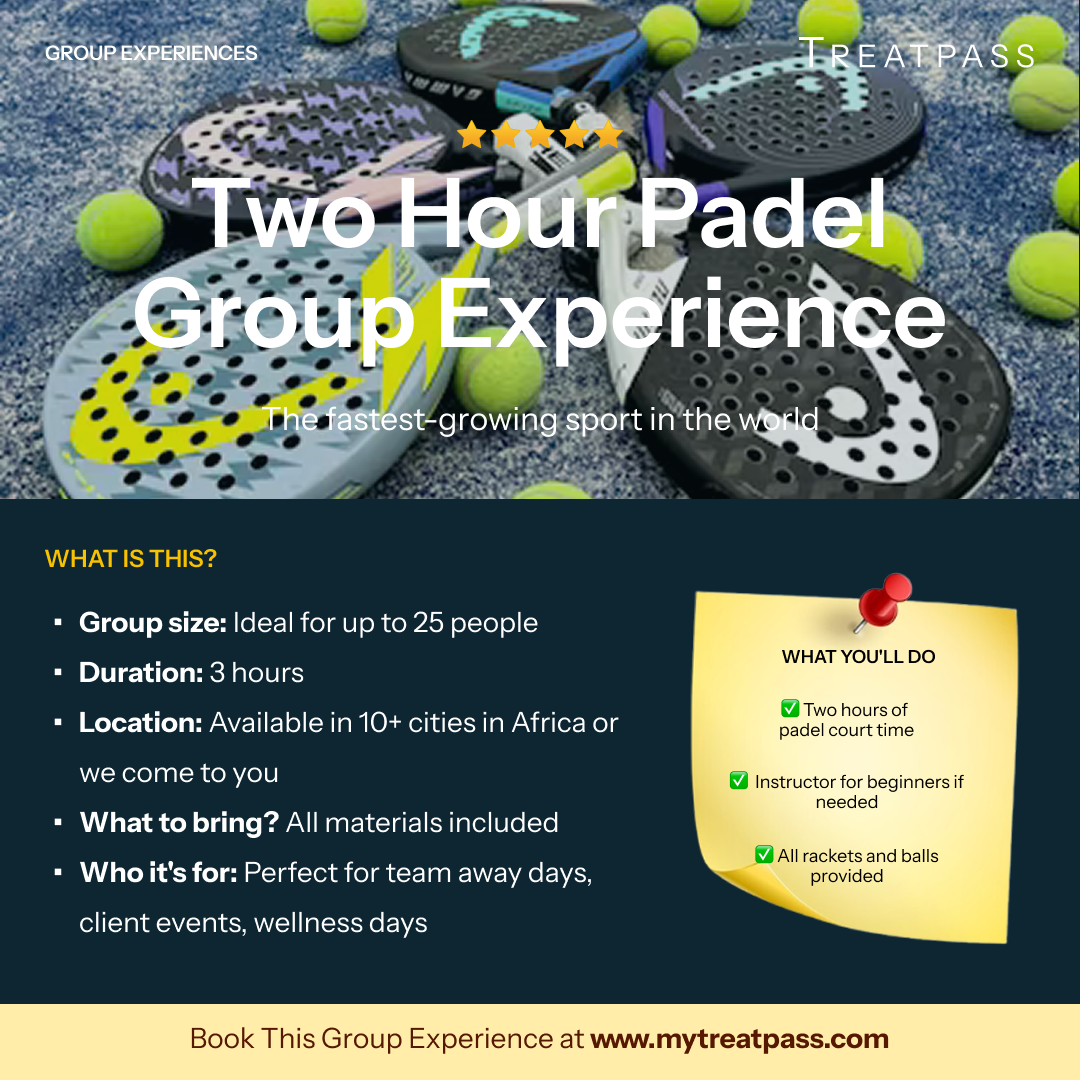 Two Hour Padel: The Group Experience Worth Booking in Africa