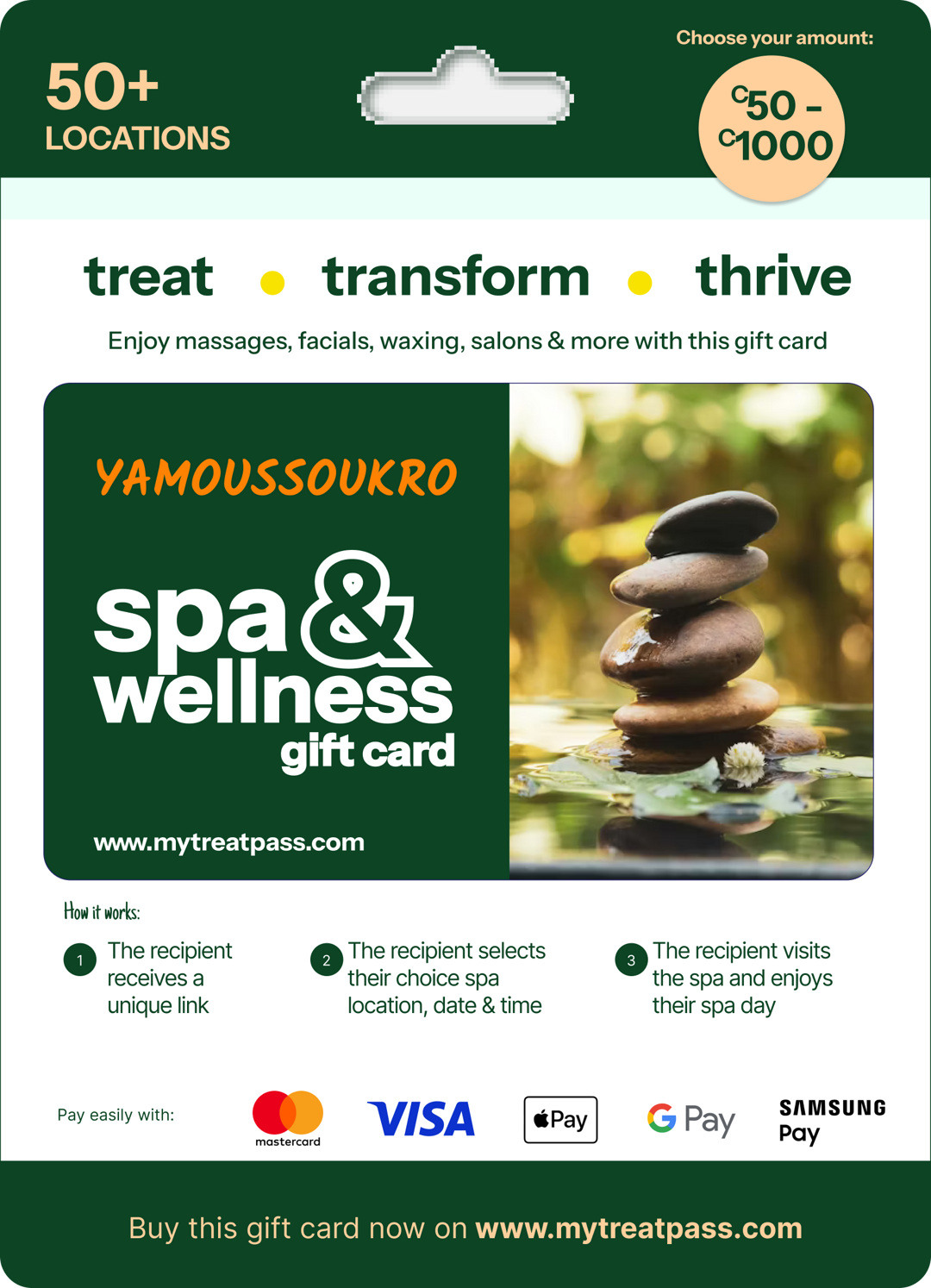 Yamoussoukro Spa Gift Card